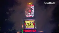 Sekitar 1 juta warga Amerika diperkirakan memenuhi Times Square News York, rayakan pergantian tahun 