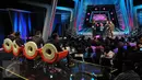 Suasana acara Standup Comedy Academy Indosiar, Jakarta, Senin (5/10/2015). Stand Up Comedy Academy Indosiar telah menemukan 24 comica yang akan bersaing mencari posisi pertama. (Liputan6.com/Faisal R Syam)