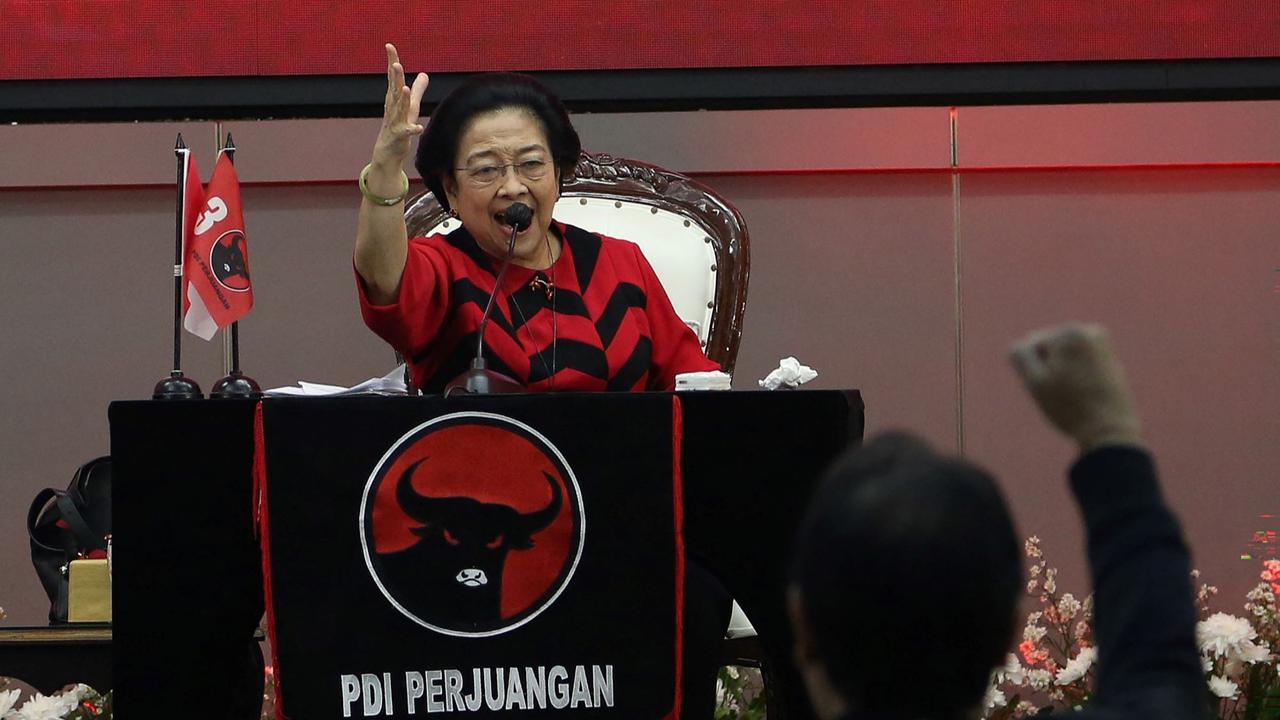 Megawati Pidato di HUT ke-52 PDIP
