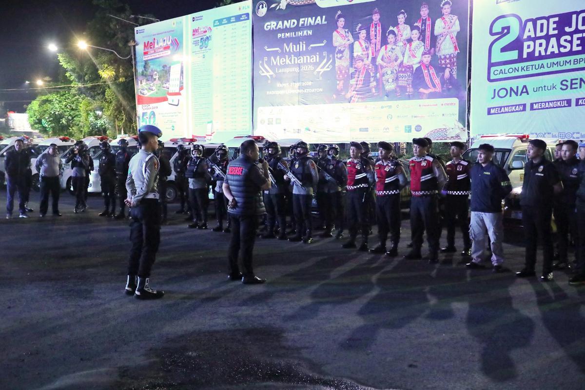 Polda Lampung Perkuat Patroli QR Presisi, Siagakan Tim di Lokasi dan Jam Rawan Gangguan Kamtibmas
