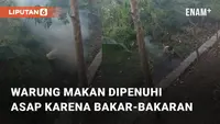 Beredar video yang menunjukkan sebuah warung makan dipenuhi oleh asap bakar. Para pengunjung yang datang pun tampak tak nyaman hingga akhirnya pemilik warung tegur pelaku