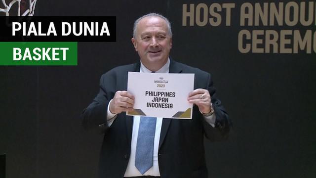Berita video Indonesia terpilih menjadi tuan rumah Piala Dunia Basket pada 2023 bersama Filipina dan Jepang.