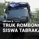Truk Rombongan Siswa Tabrakan