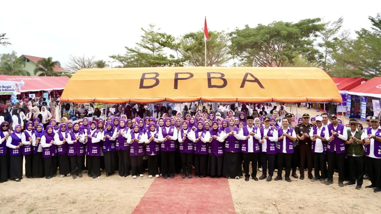 Tri Tito Karnavian saat menghadiri Peringatan Hari Posyandu Nasional 2026 di Gampong Geudeumbak, Kecamatan Langkahan, Kabupaten Aceh Utara, Aceh, Rabu (29/4/2026).