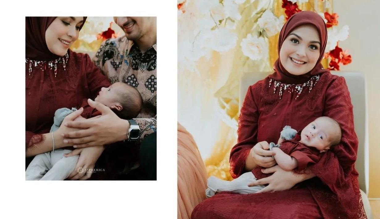 Vebby Palwinta Gelar Aqiqah, Hidung Mancung Anak Kedua Jadi Sorotan
