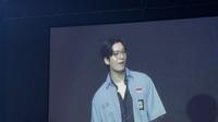 Wi Ha Joon saat menggelar fan meeting perdananya di Asia yang bertajuk “A Wively Day” di Kasablanka Hall Jakarta, pada Sabtu (28/9/2024) malam. (Zulfa Ayu Sundari)