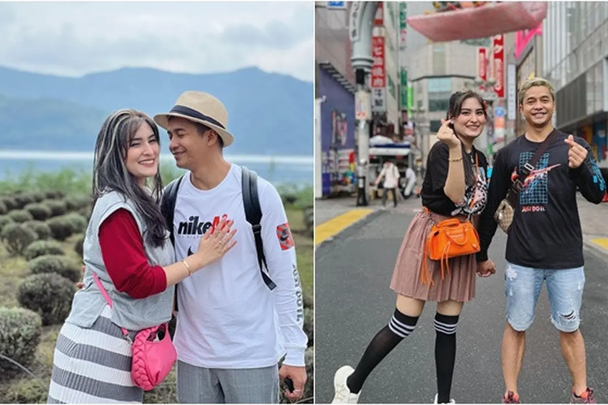 6 Potret Angbeen Rishi dan Adly Fairuz Liburan ke Jepang, Penampilannya Curi Perhatian