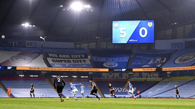 FOTO: Bantai Burnley, Manchester City Melesat ke Urutan Delapan Klasemen Liga Inggris