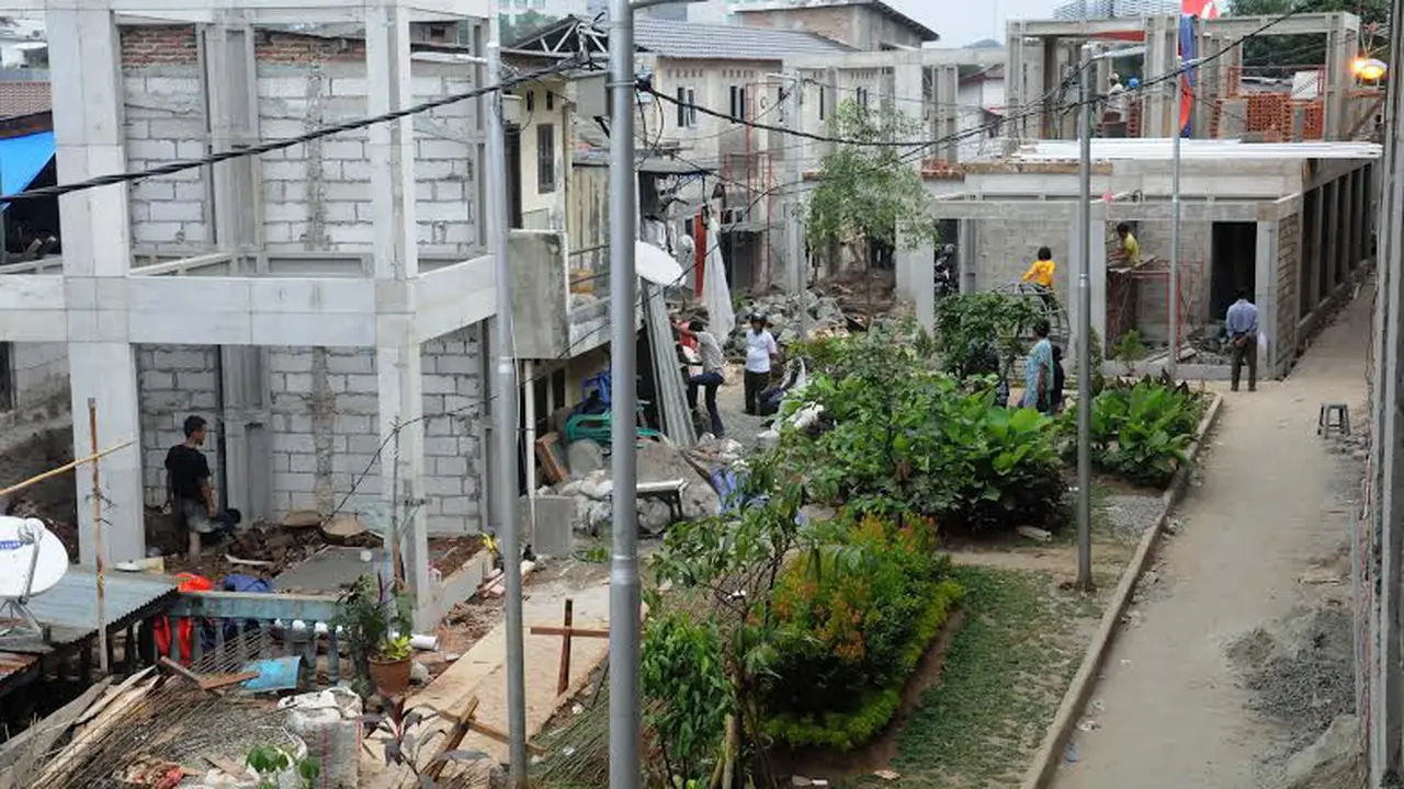 [FOTO] Pembangunan Kampung Deret Petogogan Dikebut