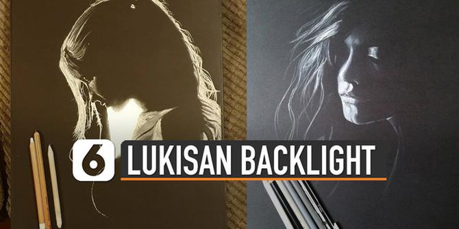VIDEO: Bermodal Pastel dan Arang, Lukisan Pria Ini Bak Foto Backlight