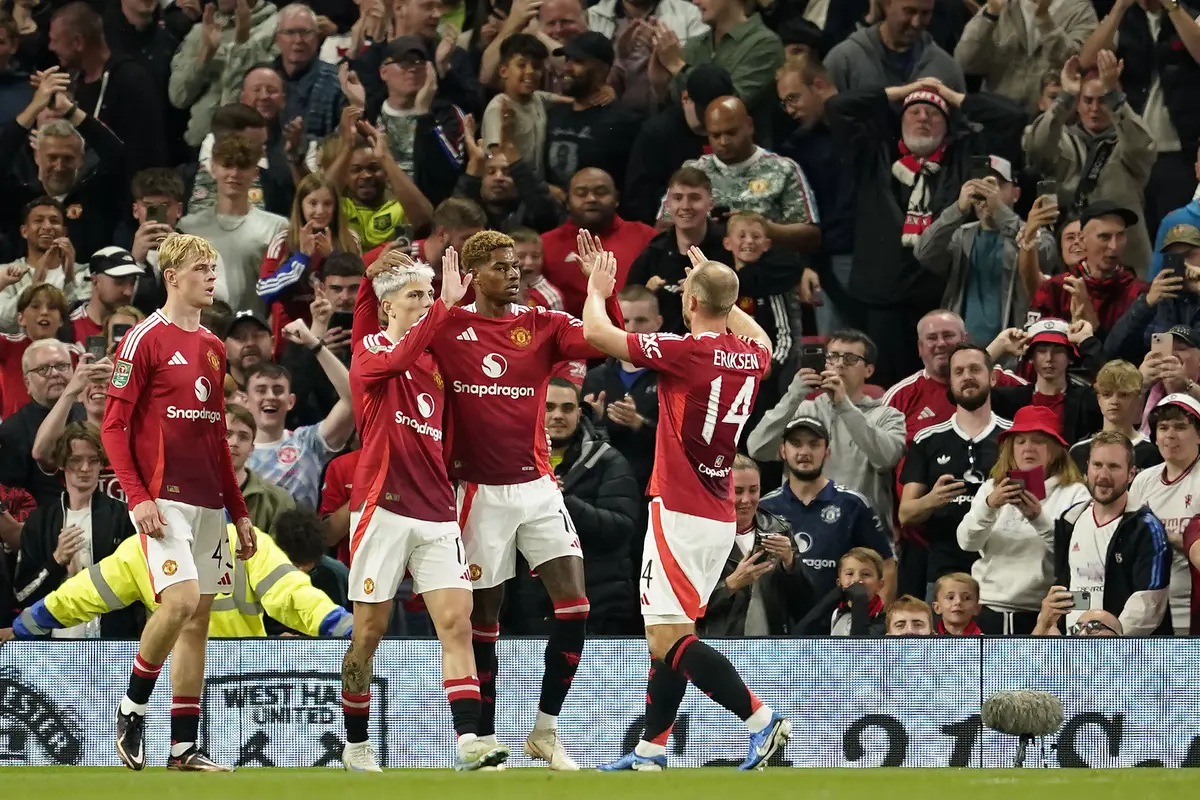 Foto: Kemenangan Terbesar Erik ten Hag bersama MU, Pesta Tujuh Gol Tanpa Balas di Carabao Cup