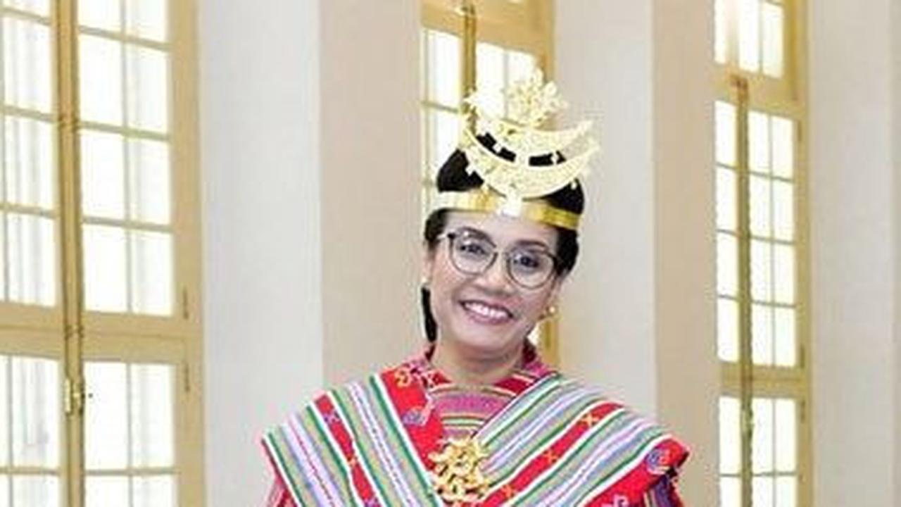 Jadi Pemenang Kostum Terbaik saat Upacara HUT ke-78 RI, Intip Potret Sri Mulyani Kenakan Baju Adat Soe NTT