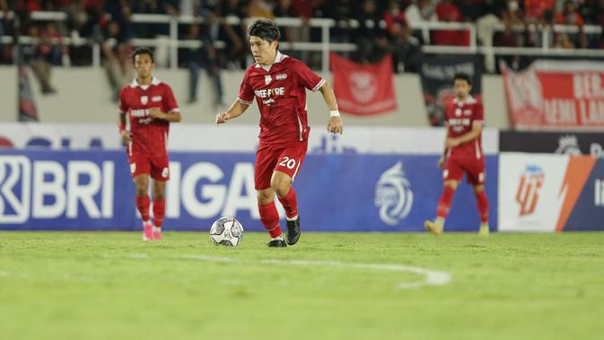 Winger Persis Solo, Ryo Matsumura tampil impresif saat melawan Bali United, Kamis (15/9/2022). (Dok. Persis Solo)
