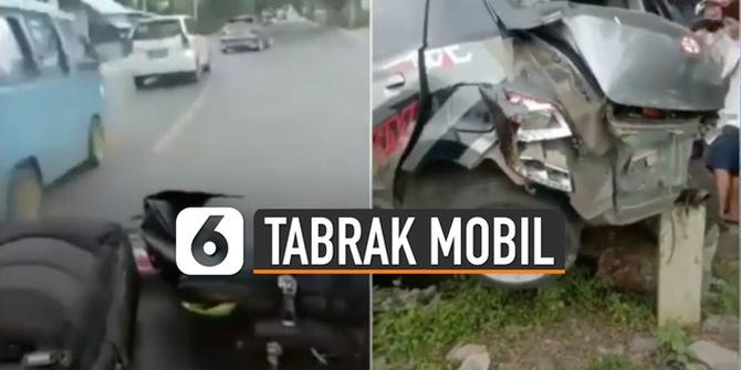 VIDEO: Viral Mobil Damkar Tabrak Minibus Menyeberang