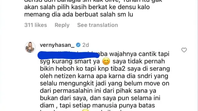 Respons DJ Verny Hasan soal tes DNA ulang. (Foto: Dok. Instagram @lambe_turah)