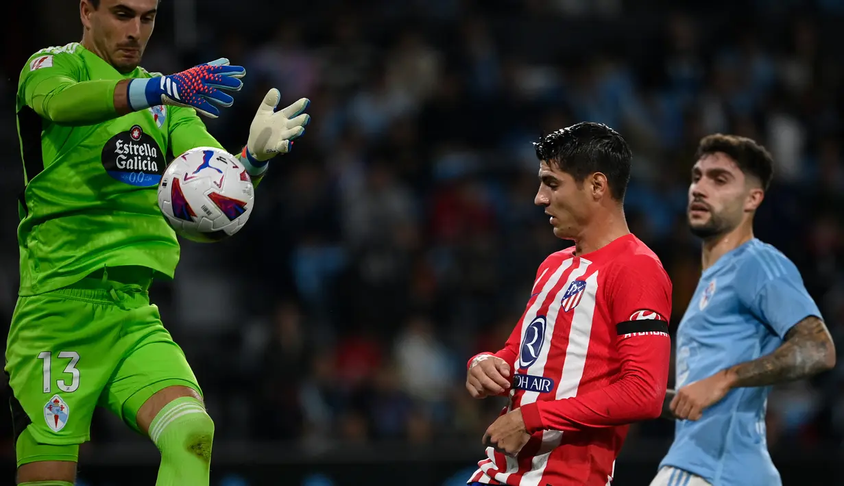 Atletico Madrid meraih kemenangan 3-0 atas Celta Vigo. (MIGUEL RIOPA / AFP)