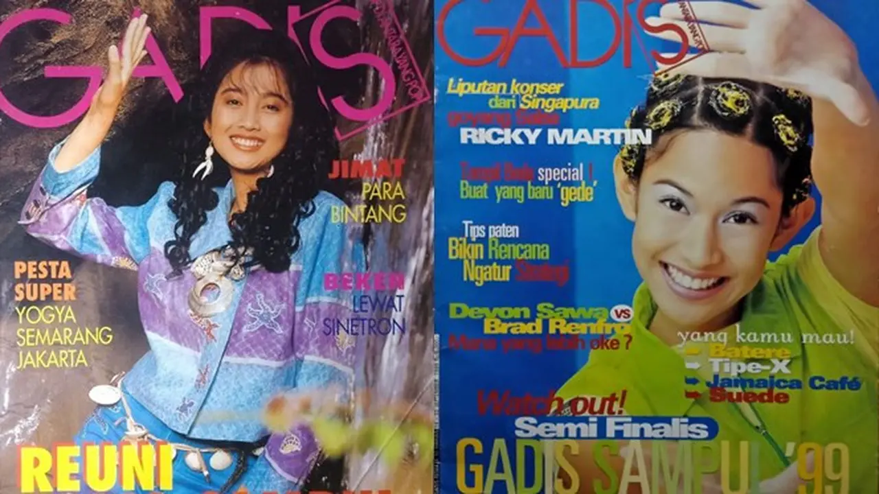 10 Gaya Seleb saat Jadi Cover Majalah Gadis, Bikin Nostalgia
