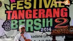estival Tanggerang Bersih berlangsung seru di bantaran kali Cisadane, Rabu (23/4/2014) (Liputan6.com/Faisal R Syam).