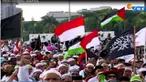 Massa aksi bela Palestina meminta Amerika mencabut klaim sepihak terhadap Yerusalem.