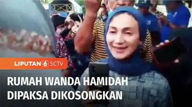Upaya pengosongan rumah politikus, Wanda Hamidah di Menteng, Jakarta Pusat, berlangsung ricuh. Penghuni rumah menolak mengosongkan rumah.