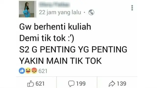 Meski banyak mendapat cibiran dari yang bukan pengguna, namun masih banyak saja orang yang menggunakan aplikasi Tik Tok.