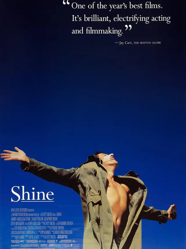 Poster film Shine. (Foto: Dok. Ronin Films/ Roadshow Entertainment/ IMDb)