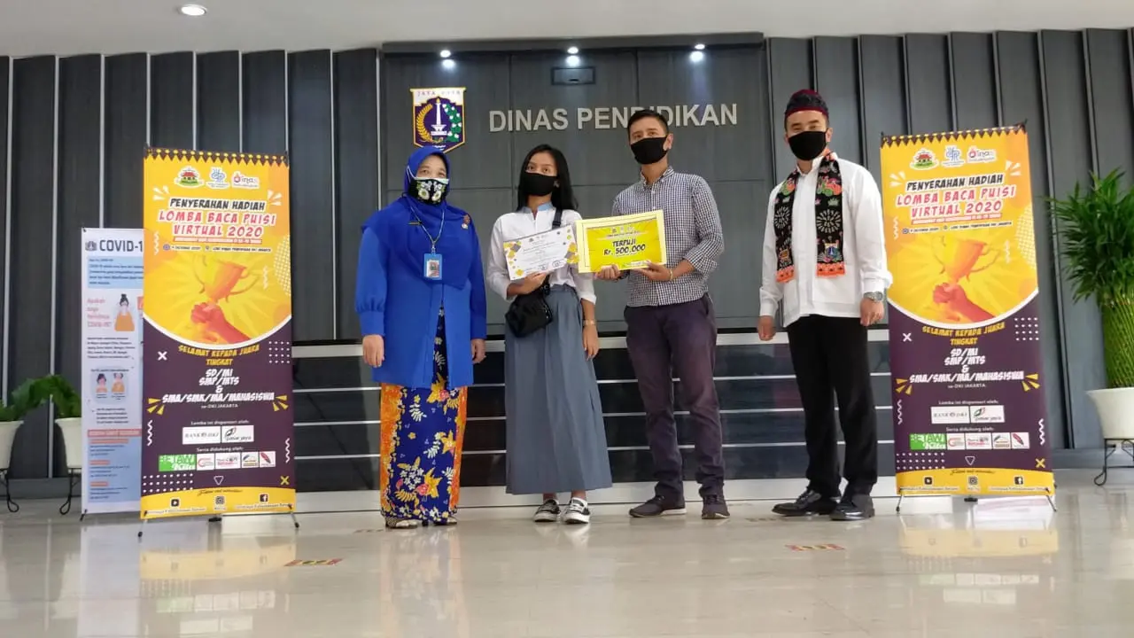 lomba baca puisi virtual tingkat SD/MI, SMP/MTs, SMA/MA/SMK/Universitas.