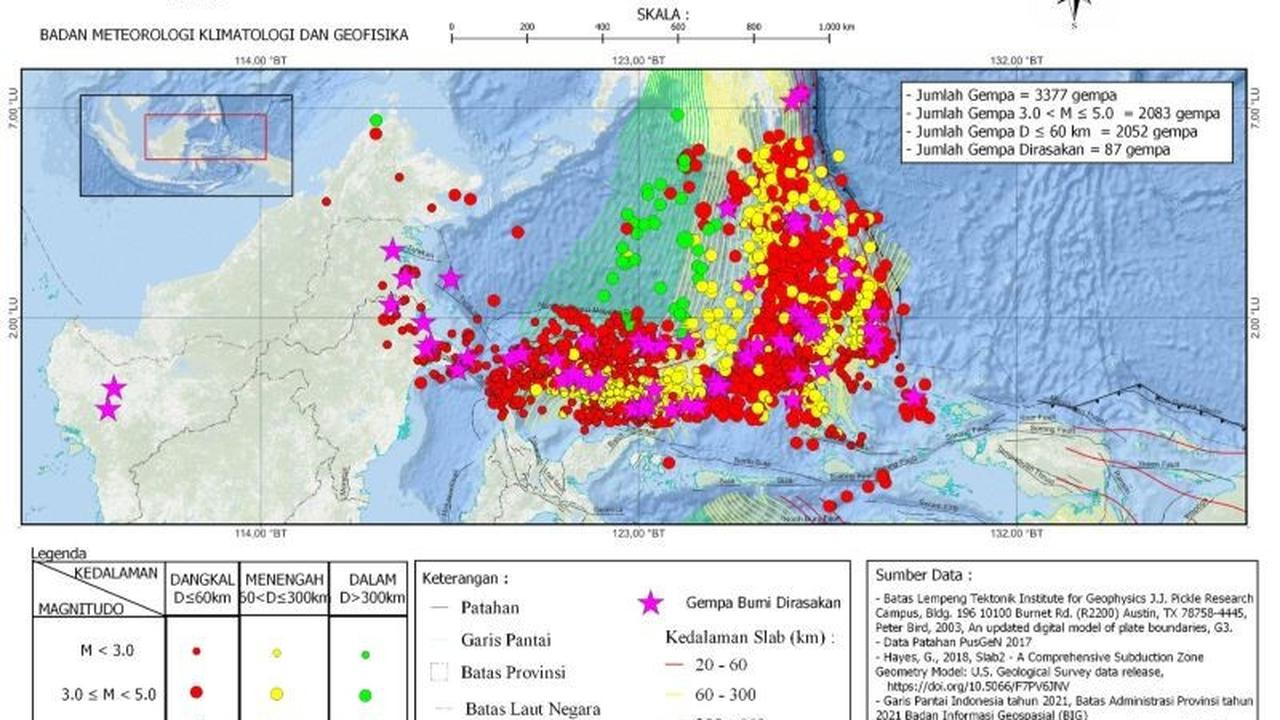 BMKG Deteksi Gempa Magnitudo 5,5 Guncang Karatung Melonguane, Sulawesi Utara