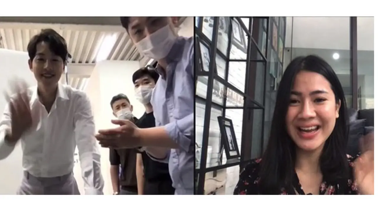 Ngidamnya Terpenuhi, Ini 6 Momen Felicya Angelista Video Call Bareng Song Joong Ki