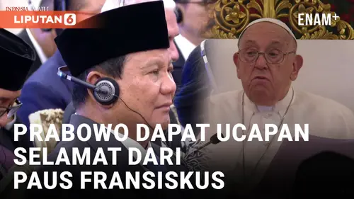 VIDEO: Paus Fransiskus Ucapkan Selamat atas Terpilihnya Prabowo Subianto