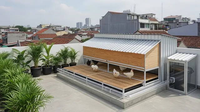 Tips Membuat Kandang Ayam di Rooftop Agar Tidak Bau dan Tetap Higienis
