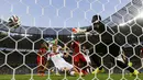 Pemain depan Jerman, Miroslav Klose, berhasil menyelamatkan Der Panzer dari kekalahan saat berlaga melawan Ghana di penyisihan Piala Dunia 2014 Grup G di Stadion Castelao, Fortaleza, Brasil, (22/6/2014). (REUTERS/Marcelo Del Pozo) 