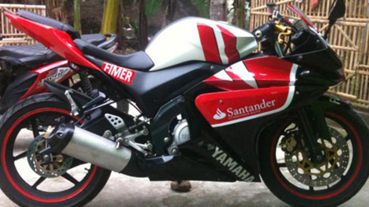Modifikasi Yamaha Vixion Model  R125 (Foto: Aditya Suryantaka)