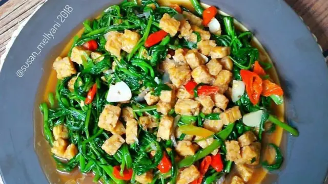 Cah Kangkung Tempe Wortel