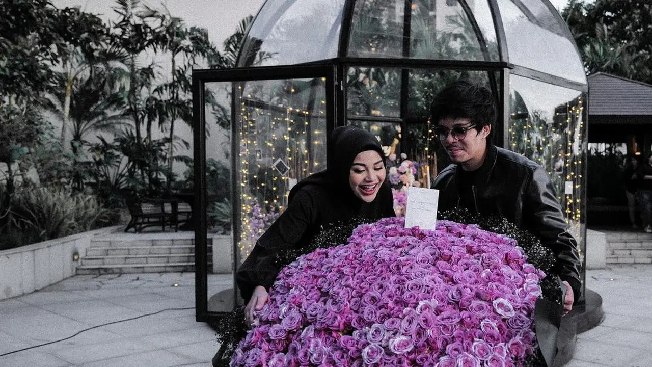Atta Halilintar dan Aurel Hermansyah rayakan anniversary kedua (Instagram/attahalilintar)