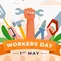 Ilustrasi Hari Buruh Internasional 1 Mei