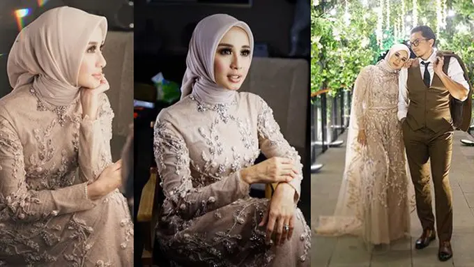 Gaun resepsi kedua Bella di Indonesia/copyright: instagram berbagai sumber
