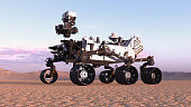 Robot rovers di Mars.