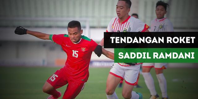 VIDEO: Tendangan Roket Saddil Ramdani Buka Keunggulan Indonesia