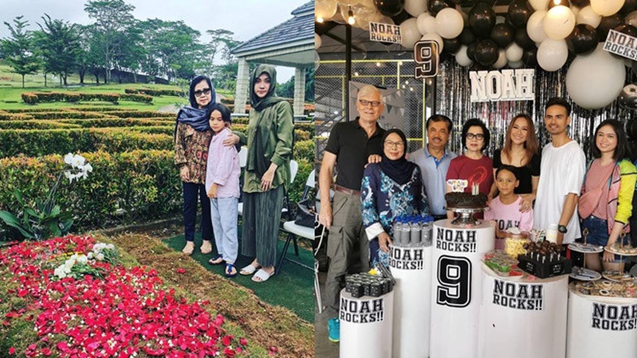 6 Momen Noah Sinclair Bareng Kakek Nenek, Selalu Diperhatikan