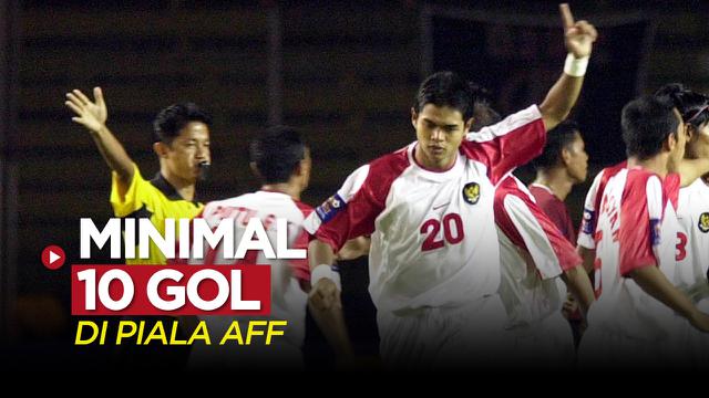 Thumbnail cover video motion grafis para pencetak total minimal 10 gol dalam sejarah Piala AFF, termasuk Bambang Pamungkas (Foto: AFP/Weda)