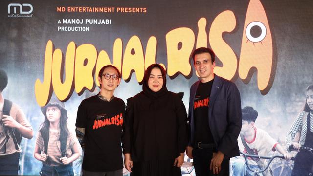 Awi Suryadi, Risa Saraswati, dan Manoj Punjabi. (Foto: Dok. MD Pictures)