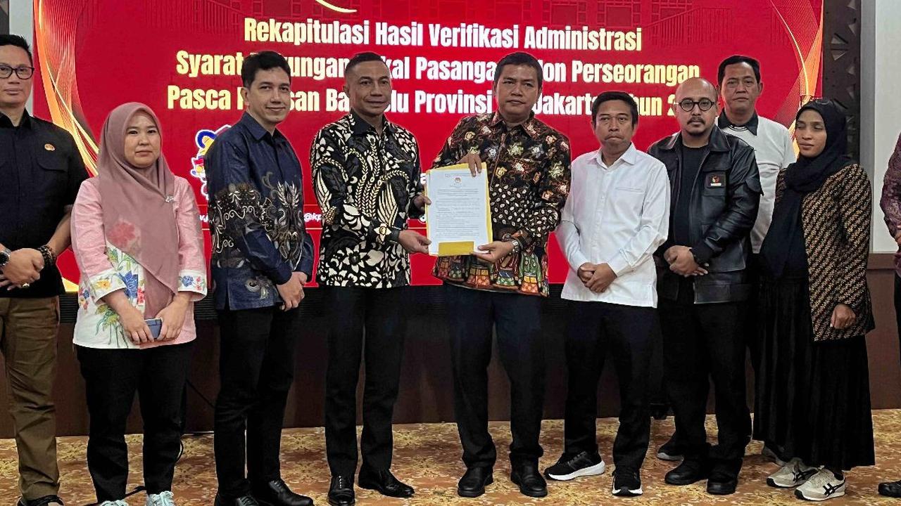 Dharma-Kun Penuhi Syarat Administrasi Calon Independen, Bisa Ikut Pilkada Jakarta?
