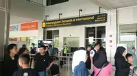Kondisi Bandara Sam Ratulangi Manado saat penutupan pertama pada, Kamis (18/4/2024) lalu.