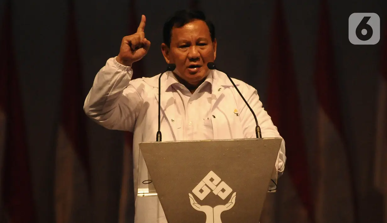 Prabowo mengatakan menerima dukungan dari kalangan pengusaha muda. (merdeka.com/Imam Buhori)