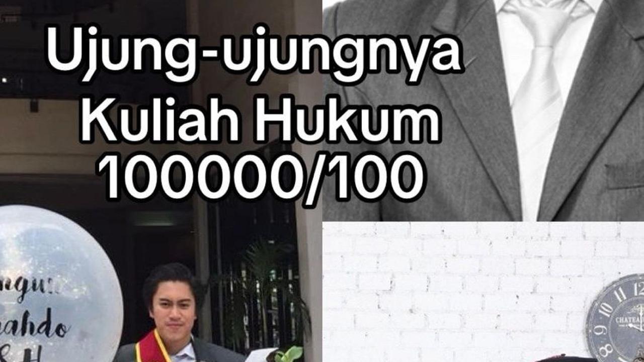 Menempuh kuliah hukum, ia menyelesaikan pendidikannya ini dalam waktu 3,5 tahun saja.