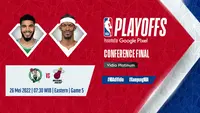 Link Live Streaming NBA Eastern Conference Final : Boston Celtics Vs Miami Heat di Vidio. (Sumber : dok. vidio.com)