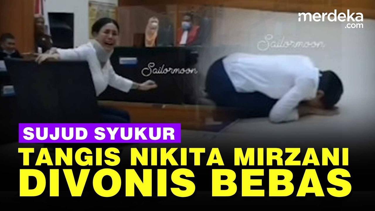VIDEO: Detik-Detik Nikita Mirzani Histeris Sujud Syukur Usai Divonis Bebas