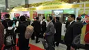 Salah satu stand exhibition milik Komisi Yudisial dalam pameran 'kampung hukum' di Jakarta Convention Center, Selasa (17/3/2015). (Liputan6.com/Faizal Fanani)