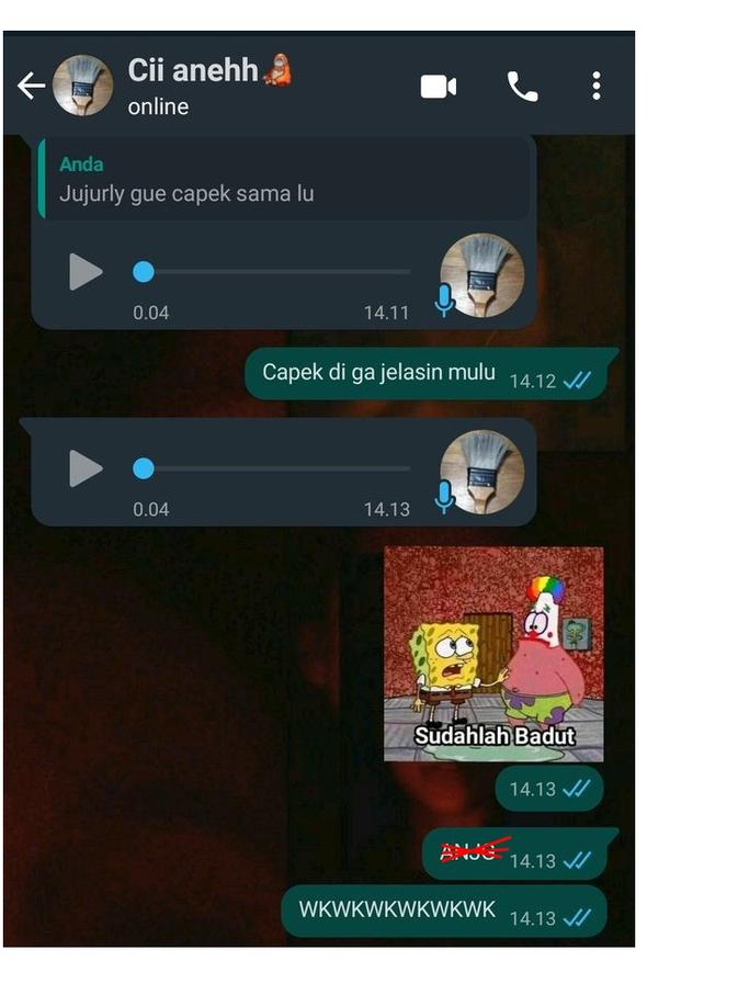 6 Chat Absurd Balas Pakai Stiker Whatsapp Patrick Star Ini Kocak Hot Liputan6 Com